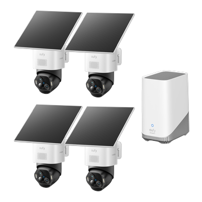 eufy SoloCam E50 4-Cam Kit (HomeBase S380) White