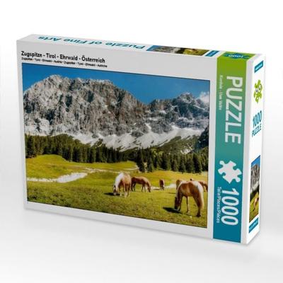 CALVENDO Puzzle Zugspitze - Tirol - Ehrwald - Österreich | 1000 Teile Lege-Größe 64x48cm Foto-Puzzle für glückliche Stunden