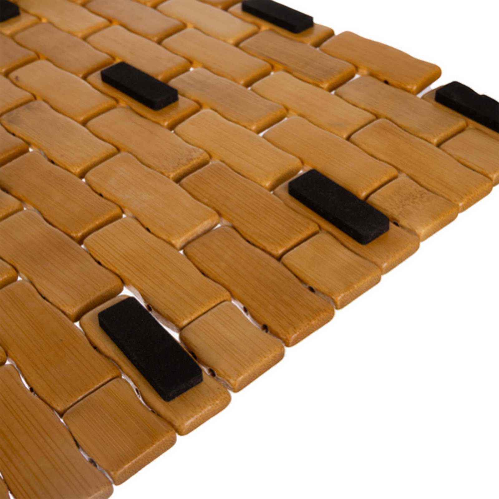 Ruhhy Antislipmat voor de badkamer, Bamboe, 80 x 50 cm