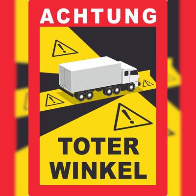 HB-Druck Toter Winkel Aufkleber A0 (841x1189mm)
