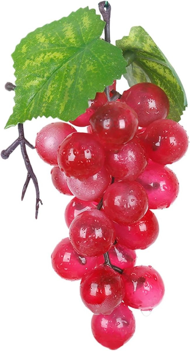 Rood Kunstfruit Decoratie met Realistische Detaillering - 3 x 8 x 3 cm