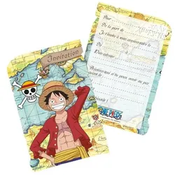 Chaks, Grusskarte + Briefpapier, One Piece: Invitation - FR (8 Stück)
