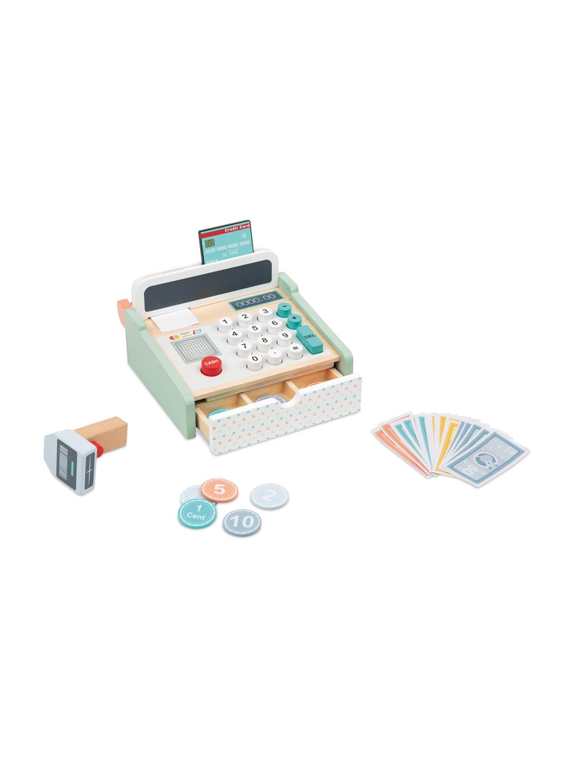 Small Wood Cash Register