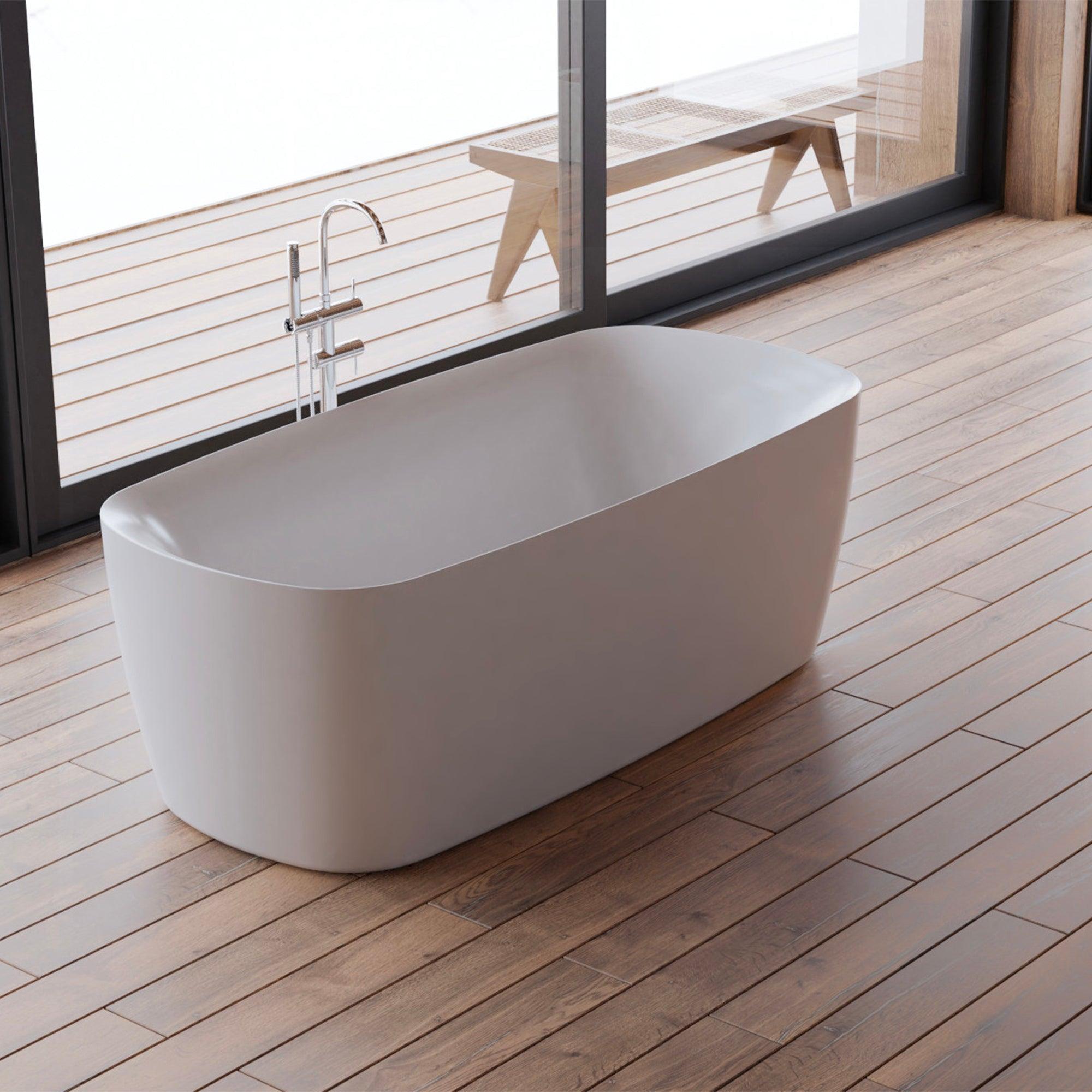 Freistehende Badewanne Swing 170 weiß 170 x80 x58 cm