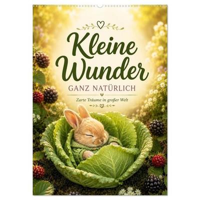 Kleine Wunder GANZ NATÜRLICH (Wandkalender 2027 DIN A2 hoch), CALVENDO Monatskalender