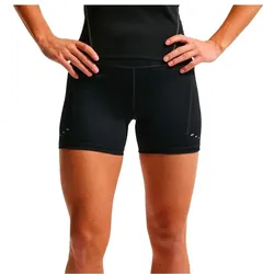 Nike, Damen, Sporthose, Women's Swift High-Waisted 4 Tight Running Shorts (S), Silber, Schwarz