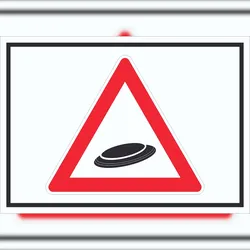 HB-Druck Achtung Frisbee Schild Symbol A1 (594x841mm)