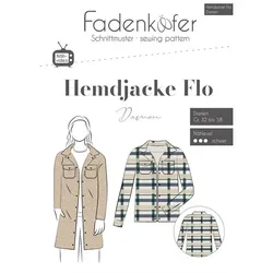 Fadenkäfer Schnitt "Hemdjacke Flo" für Damen