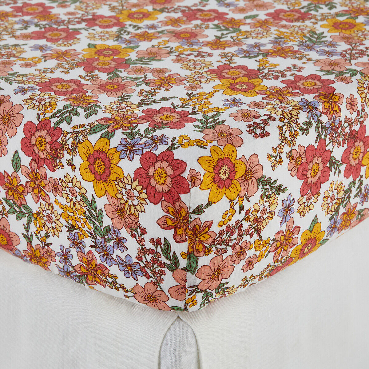 LA REDOUTE INTERIEURS Drap-housse en coton lavé bonnet 25 cm, Meredith
