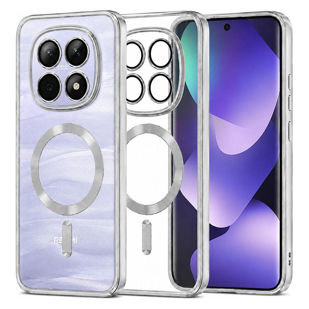 Techsuit - Luxury Crystal MagSafe - Xiaomi Redmi Note 15 5G / Note 15 4G / Poco M8 5G - Silver (Xiaomi Redmi Note 15 5G, Xiaomi Redmi Note 15 Pro 4G) (69678552)