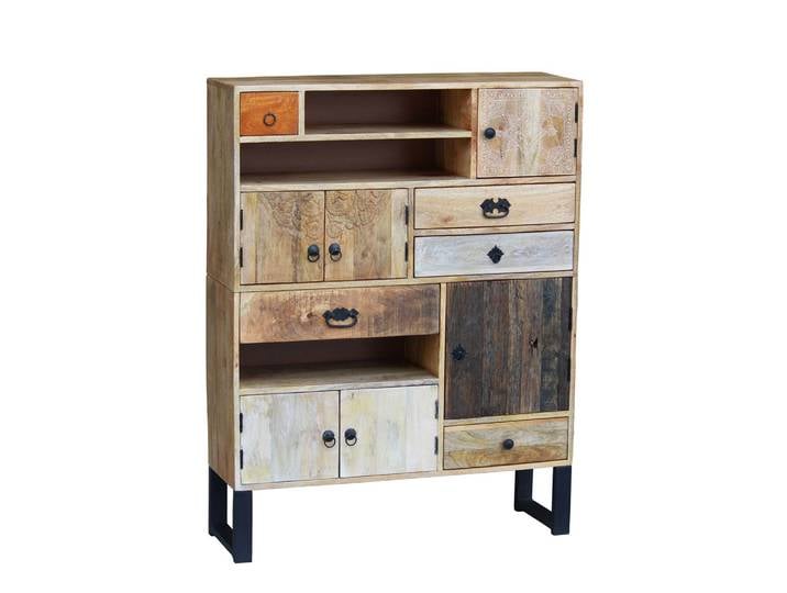 Kommode Holz Vintage REMI 100 x 130 cm