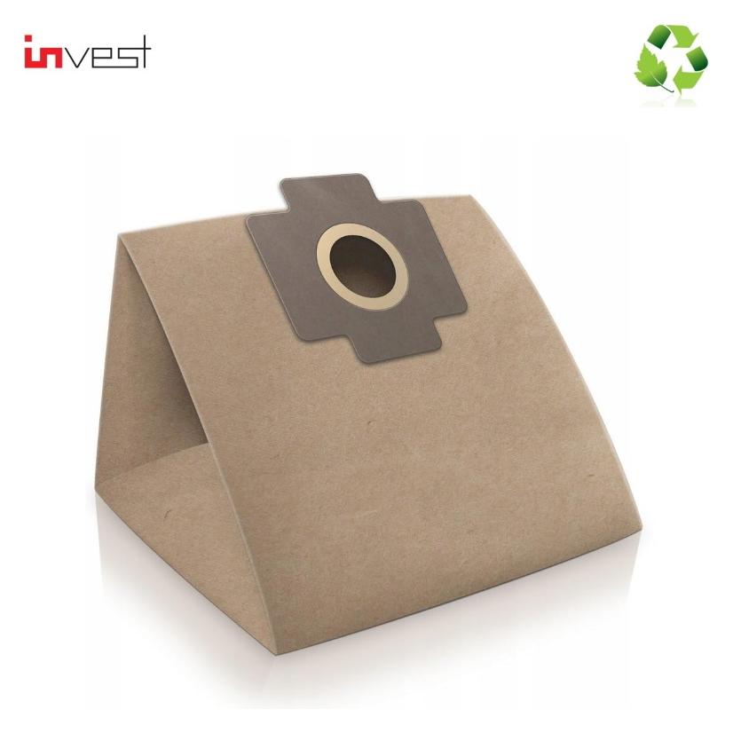 Invest Eco Paper Vacuum Cleaner bags ZELMER Meteor / Admiral 1010 / 1020 / 1030 (4pcs.) + Filter (46600779)