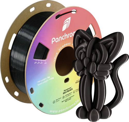Polymaker Panchroma Silk PLA Filament, 1,75mm, 1kg - Farbton: Silk Black