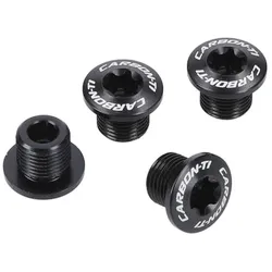 CARBON-TI Kettenblattschrauben X-Fix X-Ring EVO schwarz