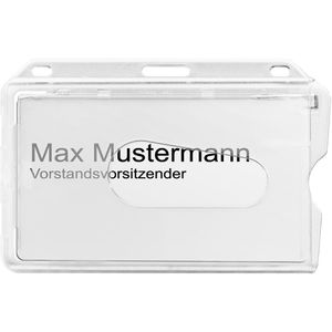 Böttcher-AG Kartenhalter Premium, Hartplastik, für 1 Karte, mit Daumenstanzung, transparent