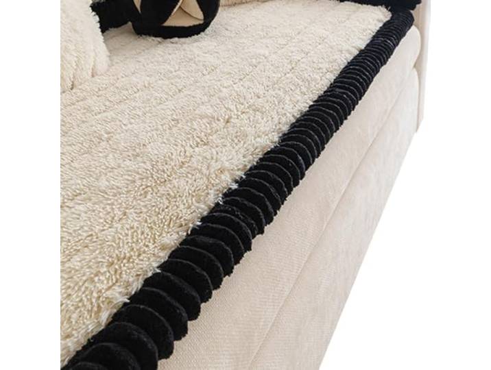 KRXSOBNV 1 Stück, rutschfest Sofabezüge 3-Sitzer-Sofas, haustierfreundlich,(White,70x210cm)