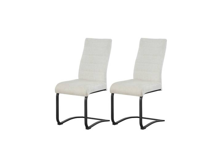 Schwingstuhl-Set Leni 2er-Set Creme Webstoff