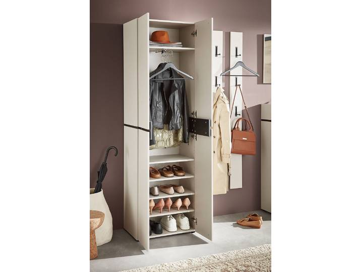 Garderobenschrank 60 x 199 x 37cm Beige/Kaschmir