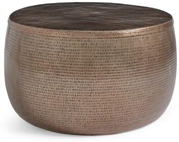 Bronx Storage Outdoor Outdoor Coffee Table - Antique Copper - Grandin Road
