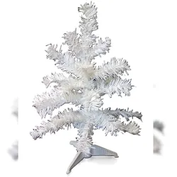 NOOR Künstlicher Weihnachtsbaum weiß 60cm Weihnachtsdeko Tannenbaum Christbaum Tanne