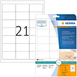 Herma Transparente Adress-Etiketten »Special 8670« 525 Stück transparent