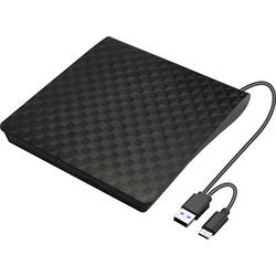 Xlyne Blu-ray Brenner Extern USB-A, USB-C®, USB-A (USB 2.0) Schwarz 570503