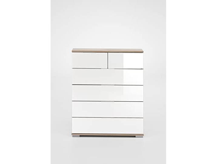 möbelando Schubkastenkommode >Easy Plus< (BxHxT: 82x102x42 cm) in Eiche-Sägerau
