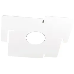 Top Light -  ECHO Top Light LED-Deckenleuchte aus quadratischem weißem Metall mit Gx53-Glühlampenanschluss