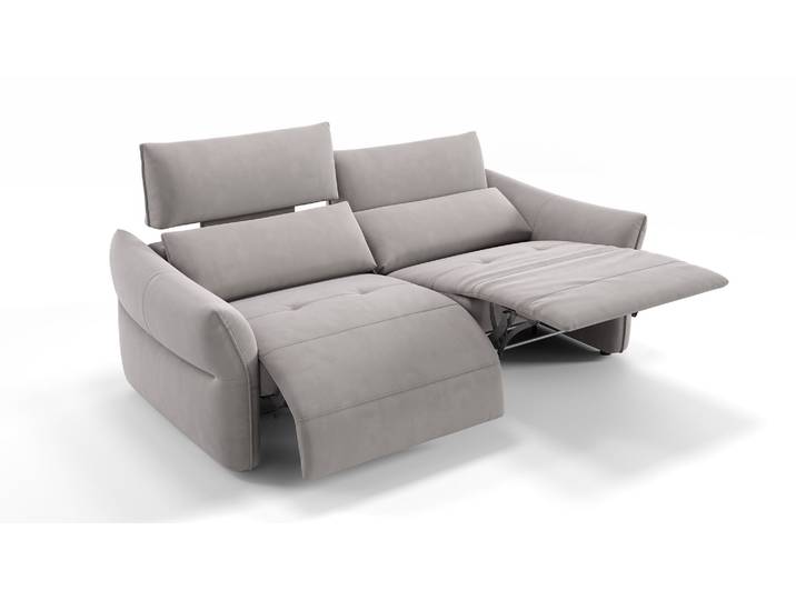 Stoff Relaxsofa PERUGIA 3-Sitzer Sofagarnitur Funktionssofa Designer Couch