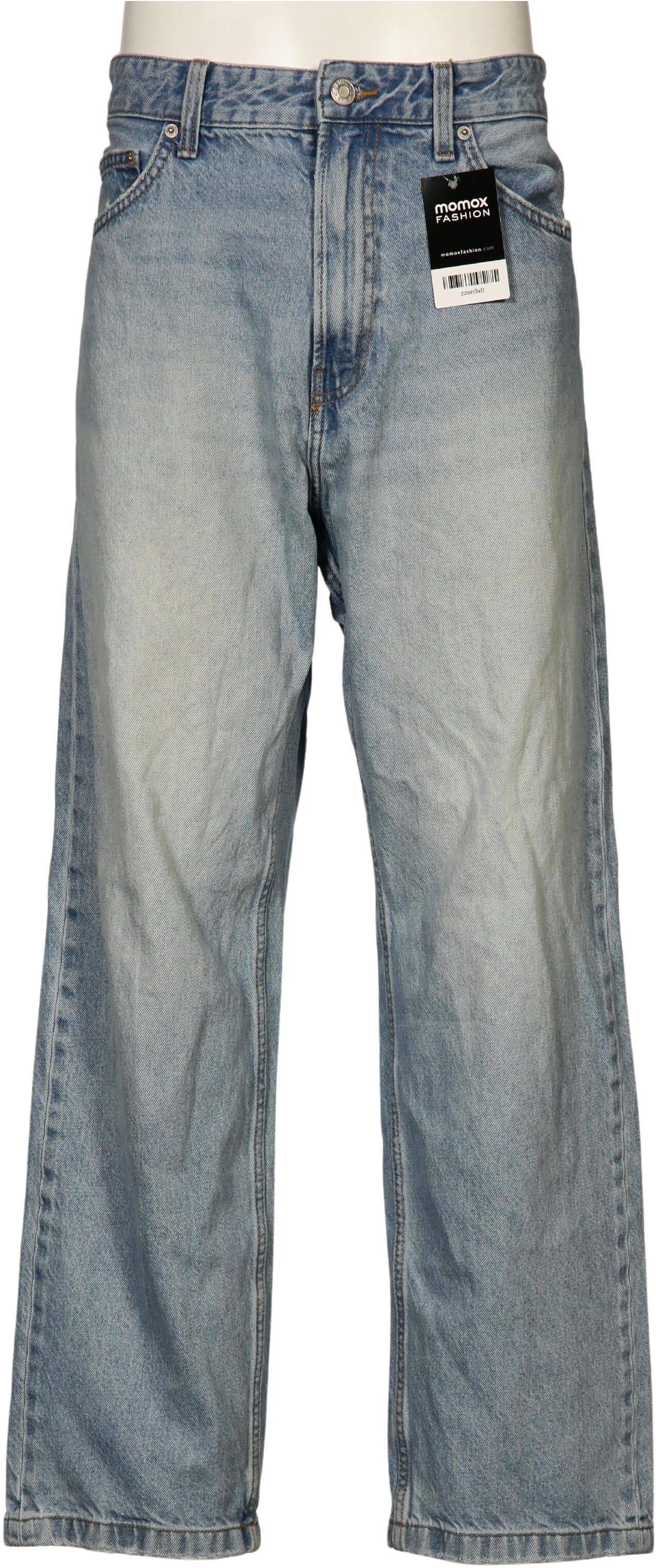 bershka Herren Jeans, Hellblau, Gr. W31, Baumwolle - Second Hand