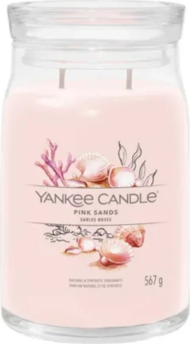 YANKEE CANDLE Signature Glas 2 Dochte Pink Sands 567 g