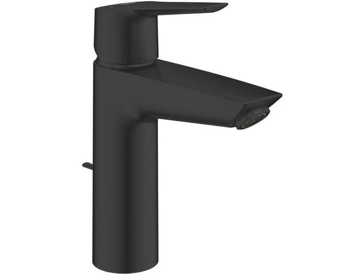 Mitigeur lavabo monocommande - GROHE Start - 235522432 - Noir mat - Taille M - Arrivée d'eau froide - Économie d'eau - Bonde de vidange