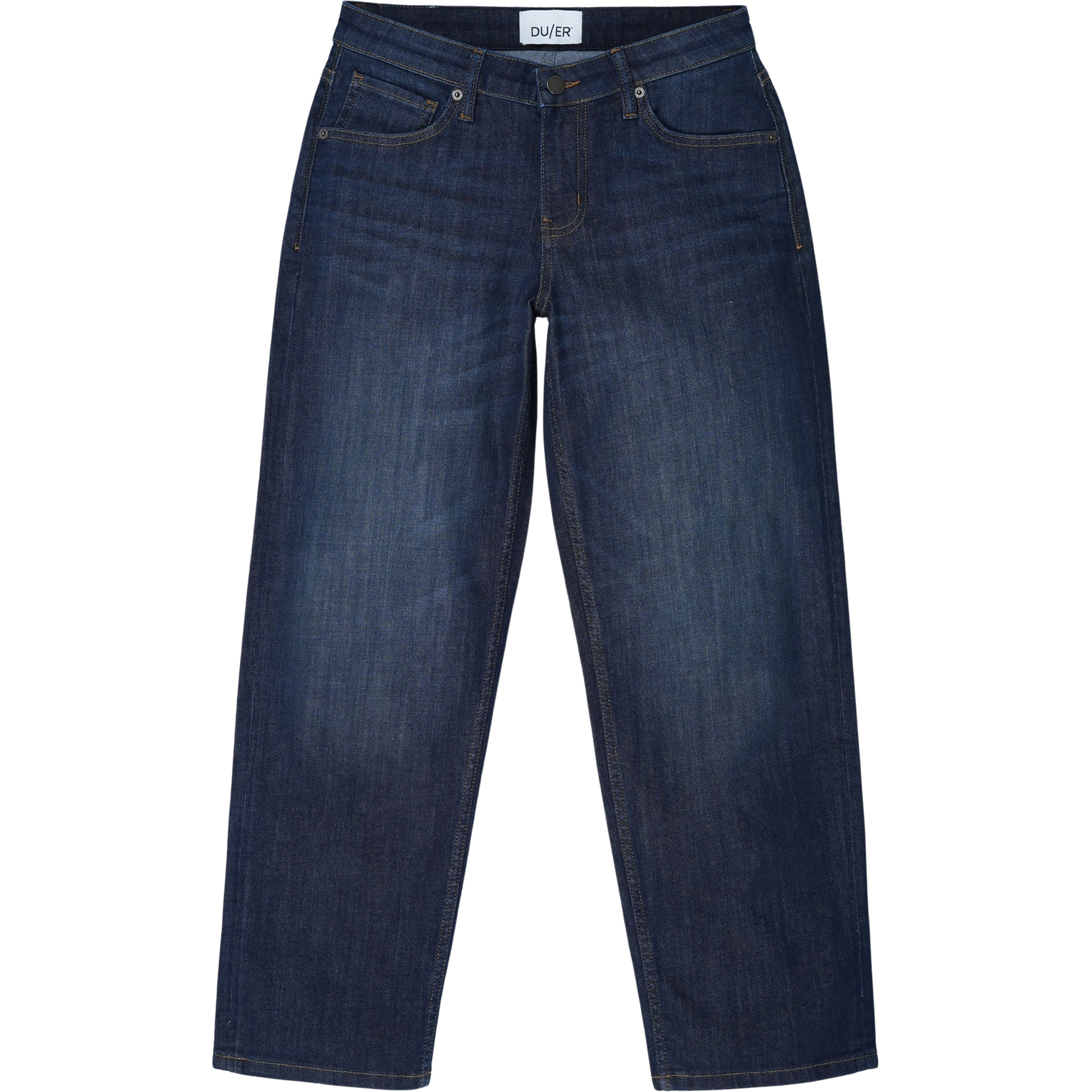 Duer Performance Denim Mid Rise Straight Damen Jeans & Freizeithose blau Größe XS Lifestyle Hautfreundlich