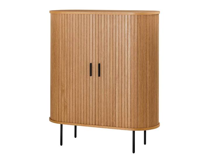 Buffet haut 100 x 118 x 40cm Beige/Marron/Chêne