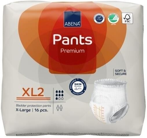 Abena Pants Premium 2 XL - 12 paquets de 16 protections