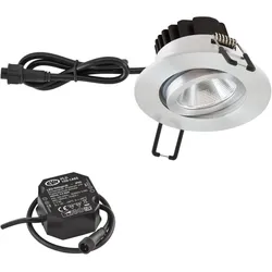 EVN Lichttechnik P-LED Einbauleuchte 230V 3000K alu/poliert PC650N91402