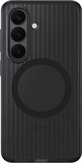 Funda móvil - Samsung, Para Galaxy S26+, Trasera, Rugerizada, Negra