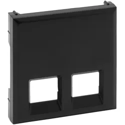 Legrand 864543 Niloe Step Abdeckung 2-fach Rj11/Rj45 Farbe: Schwarz