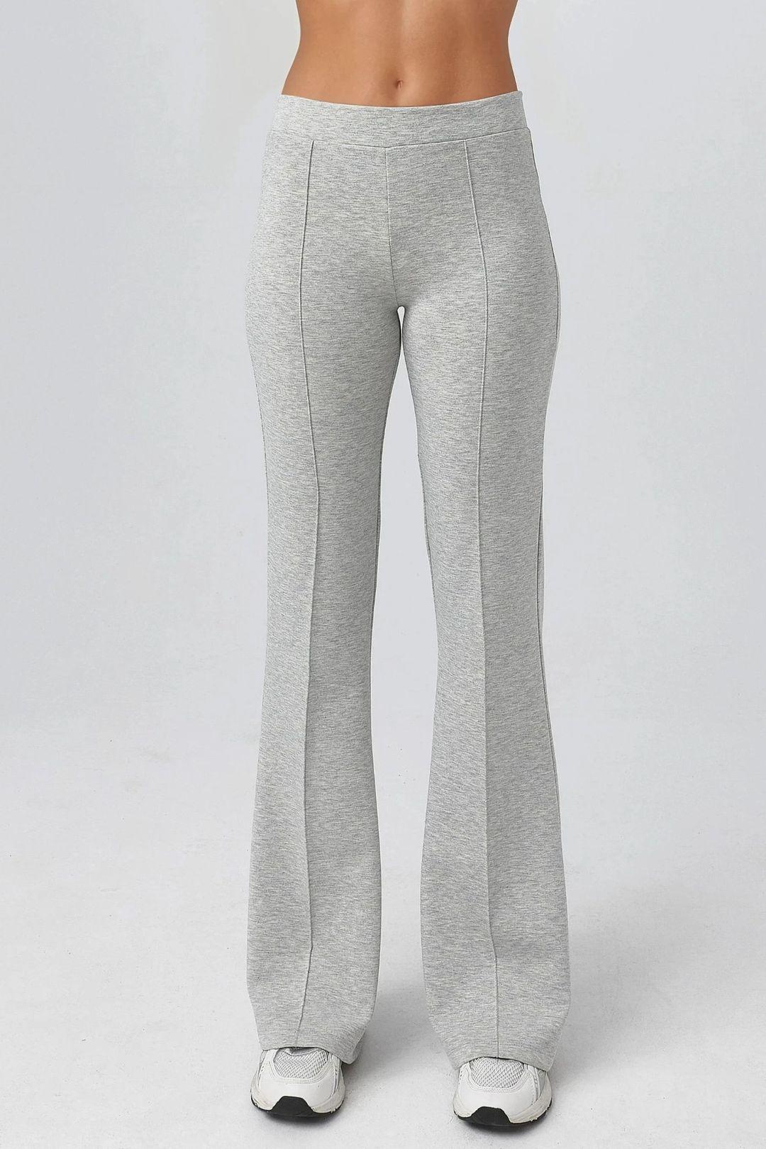 Geribbelde Elastische Uitlopende Broek