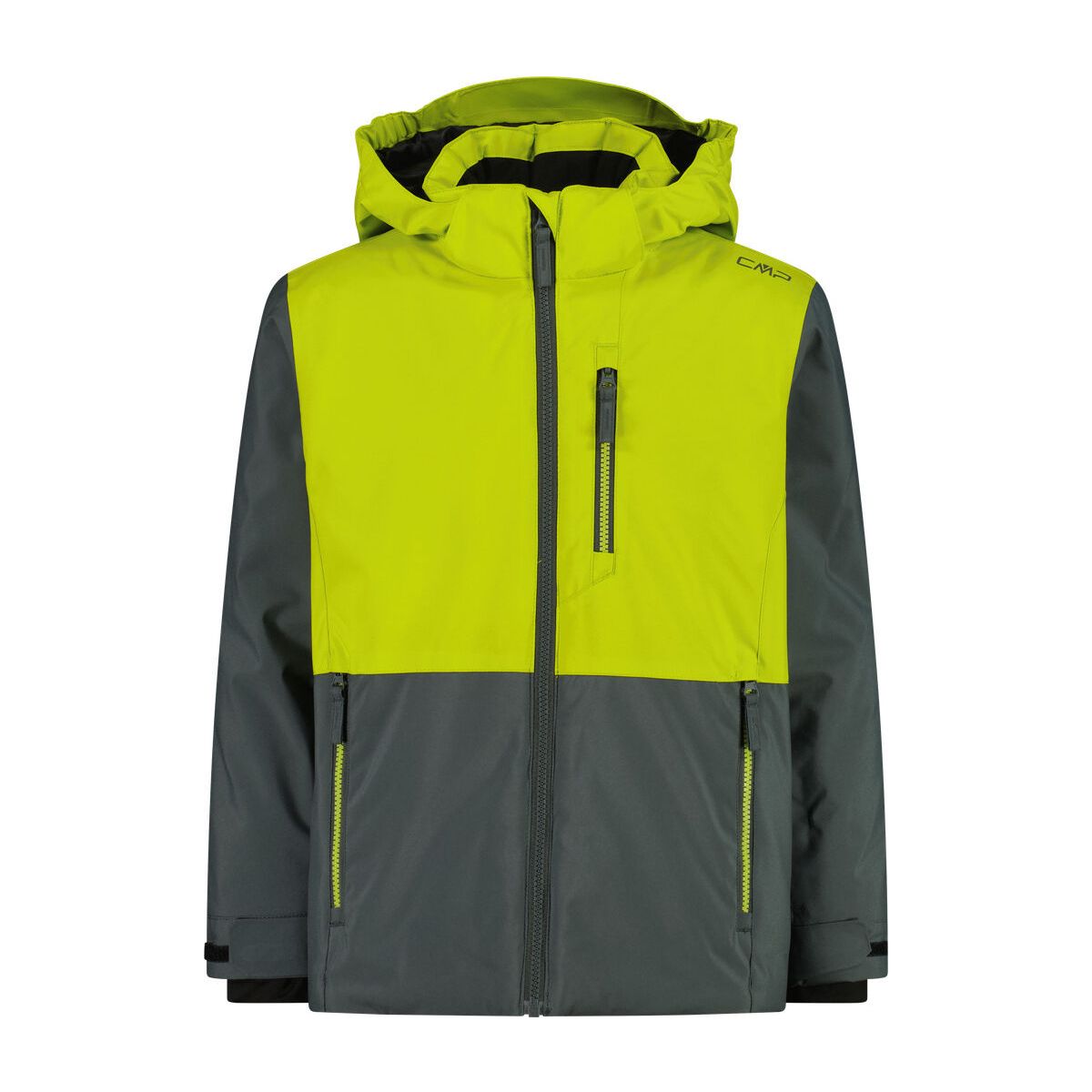 CMP KID Ski Jacket Snaps Hood acido (E112) 140 36W0754-E112-140