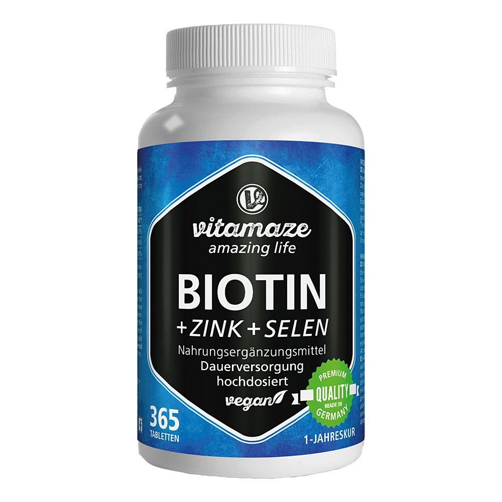 Vitamaze GmbH Vitamaze Biotin 10 mg hochdosiert+Zink+Selen 12580505