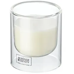 SCHÖNER WOHNEN Kollektion Duftkerze   ¦ transparent/klar ¦ Glas,Wachs ¦ Maße (cm): H: 8,5  Ø: 7.5