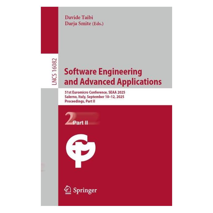 Springer Software Engineering and Advanced Applications (Englisch, Softcover, Darja Smite, Davide Taibi) (60796795)