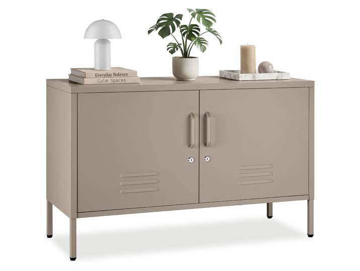 Sideboard Baker, Magnetverschluss, verstellbarer Boden - taupe