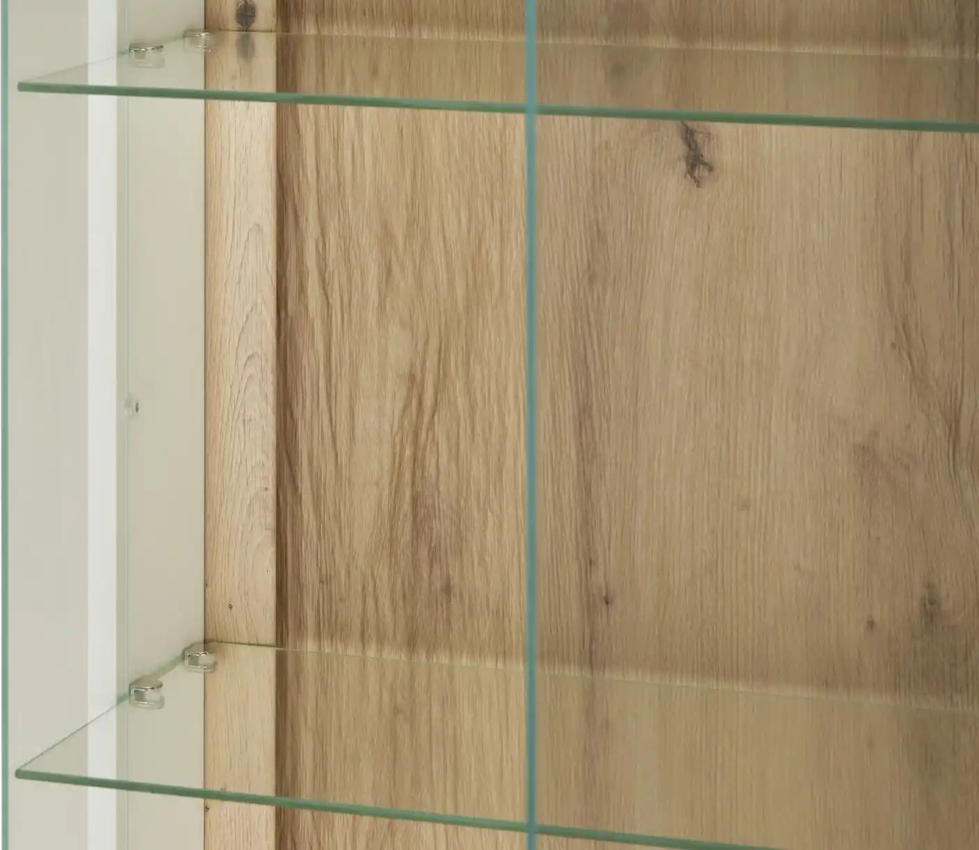uno Vitrine  Topeka ¦ weiß ¦ Maße (cm): B: 55 H: 209 T: 38.0