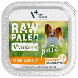Vetexpert RAW PALEO PATE MINI adult turkey 10x150g - Putenschale