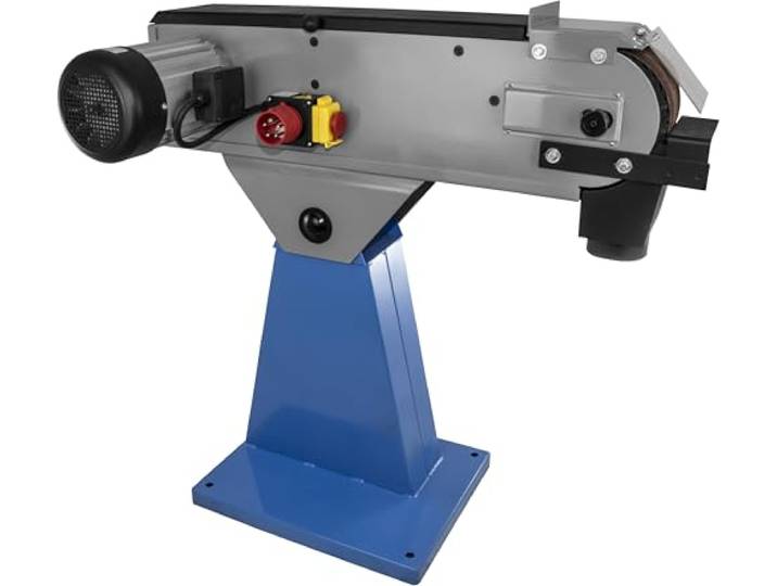 Güde Bandschleifer GBSM 150 (400 V, 4 kW Motorleistung, 46 x 15 cm Arbeitsfläche, 29 m/s Bandgeschw., Schleifbandmaß 200 x 15 cm, neigbarer Schleiftisch, Schnellwechselvorrichtung, inkl. Schleifband)