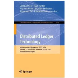 Distributed Ledger Technology, Fachbücher von Joy, Jurdak, Raja/Parkinson et al