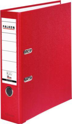 Falken PP-Color Ordner, DIN A4, Rückenbreite 80 mm, 20 Stück, rot