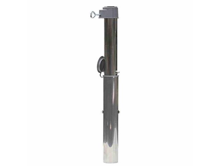 Gardenson Bodenhülse, Silberfarben, Metall, 53 cm, Sonnenschutz, Sonnenschirmständer